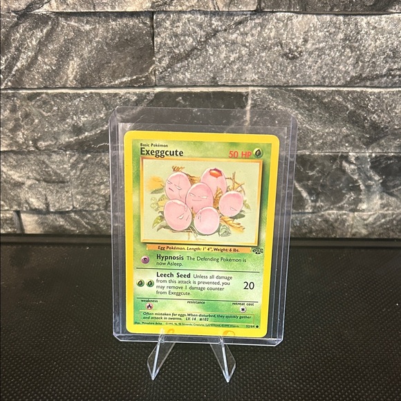 1999 exeggcute pokemon card Erika's 1st Edition Jungle 1st Edition Type Pokemon | Toys | Pokemon